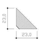Carcabón de hipotenusa recta